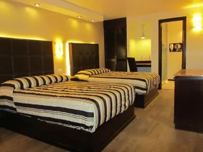 Cama o camas de una habitación en Hotel Colonial