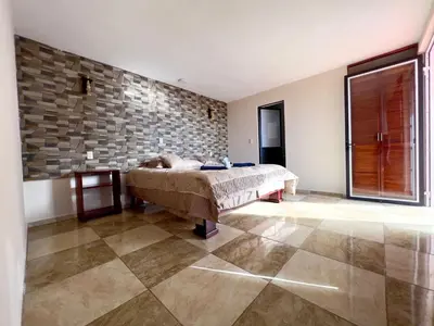 Cama o camas de una habitación en Cabañas el gigante