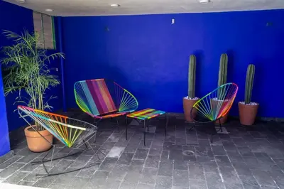 Plano de Dazzling house in the heart of Coyoacan/12 guests