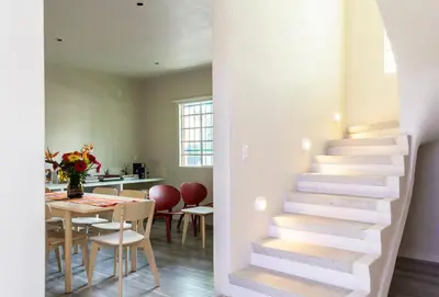 Plano de Dazzling house in the heart of Coyoacan/12 guests