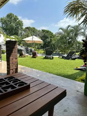 Jardín al aire libre en Casa VIP con la mejor vista de Lomas de Cocoyoc