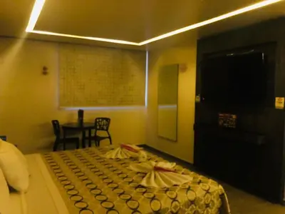 Cama o camas de una habitación en HOTEL M ELITE GOLDEN