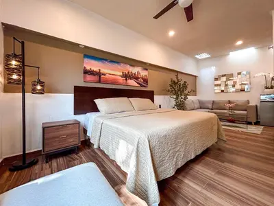 Cama o camas de una habitación en Hotel Boutique Luciérnaga Xochitepec