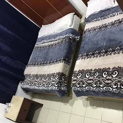 Cama o camas de una habitación en HOTEL PUERTO MEXICO 2