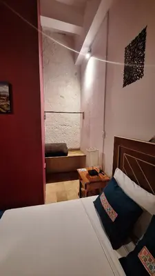 Cama o camas de una habitación en Posada La Plazuela