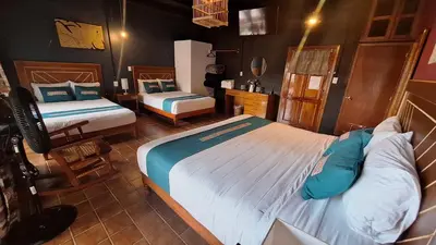 Cama o camas de una habitación en Posada La Plazuela