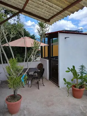 Un patio o zona al aire libre en Habitación en barrio de Jalatlaco