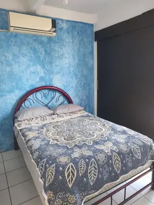 Cama o camas de una habitación en Casa cerca de ex hacienda temixco