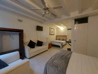Cama o camas de una habitación en Casa De La O Yautepec