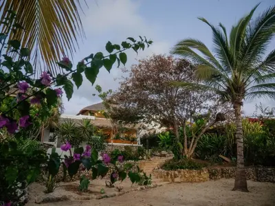 Jardín al aire libre en Casa La Bomba