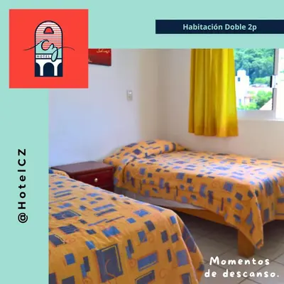 Cama o camas de una habitación en Hotel CZ