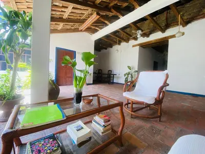 Zona de estar de Casa Cristal