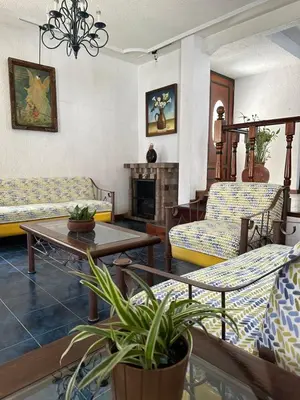 Zona de estar de Casa Estrella Oaxaca