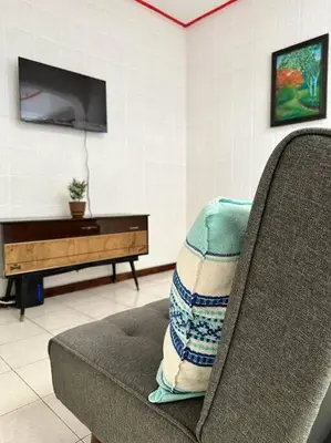 Zona de estar de Casa Estrella Oaxaca