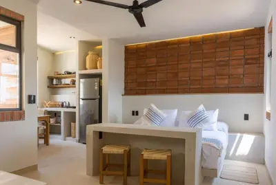 Una cocina o zona de cocina en Aymara Punta Zicatela