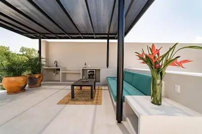 Un balcón o terraza de 3012 - Casas del Campo 3