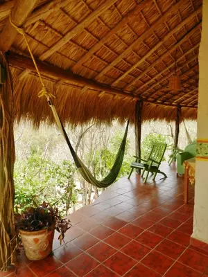 Jardín al aire libre en Altamira Mazunte