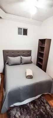 Cama o camas de una habitación en C.-Habitación con baño privado / Centro de Coyoacan