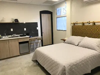 Cama o camas de una habitación en Las heliconias 3 moderno loft