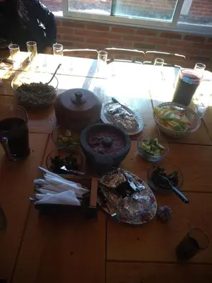 Comida en o cerca de este hostal o pensión