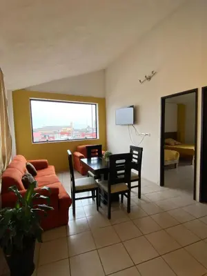 Una televisión o centro de entretenimiento en Hotel Quinta Luna Zacatlán