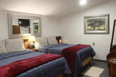Cama o camas de una habitación en Quinta del bosque
