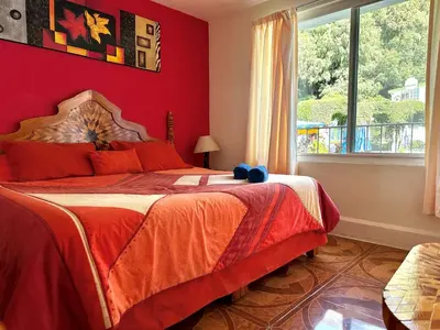Cama o camas de una habitación en BUNGALOWS ANDREA