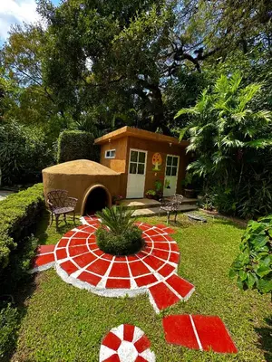 Jardín al aire libre en BUNGALOWS ANDREA
