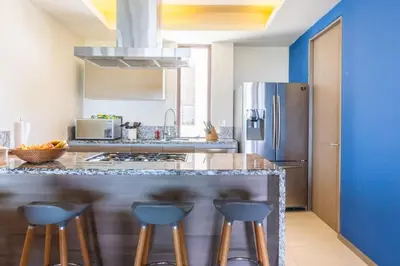 Una cocina o zona de cocina en 4-BR paradise view in Acapulco