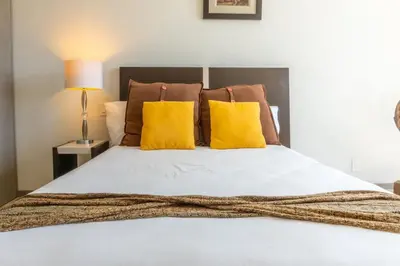 Cama o camas de una habitación en 4-BR paradise view in Acapulco