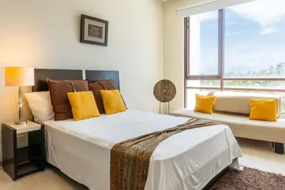Cama o camas de una habitación en 4-BR paradise view in Acapulco