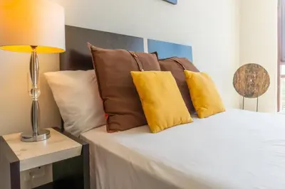 Cama o camas de una habitación en 4-BR paradise view in Acapulco