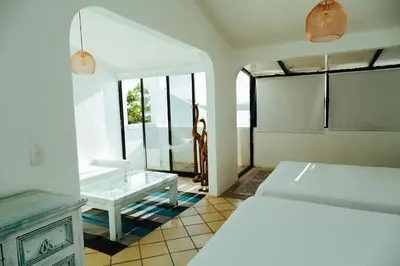 Cama o camas de una habitación en Bendito Teques