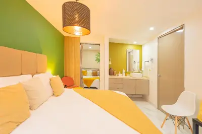 Cama o camas de una habitación en Casa Olivo