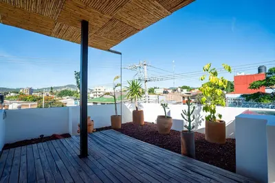 Un balcón o terraza de Casa Cruda Oaxaca