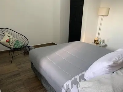 Cama o camas de una habitación en Casa More con alberca, jacuzzi, climatizada