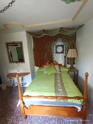 Cama o camas de una habitación en Hotel Posada Spa Antigua Casa Hogar