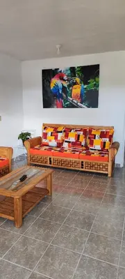 Zona de estar de Casa Guacamayas