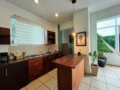 Una cocina o zona de cocina en Edificio Teocalli, Bacocho Puerto Escondido
