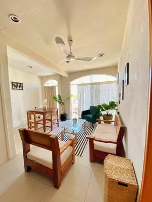 Zona de estar de Sunset Apartament Starlink, Myhomepuertoescondido