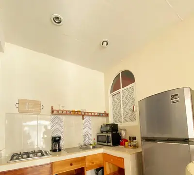 Una cocina o zona de cocina en Sunset Apartament Starlink, Myhomepuertoescondido