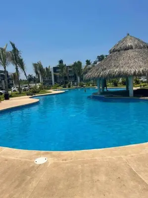Piscina en o cerca de Departamento con club de playa Acapulco Diamante