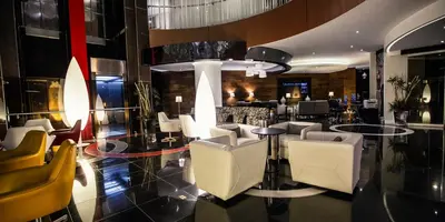 Zona de estar de JF Grand Puebla