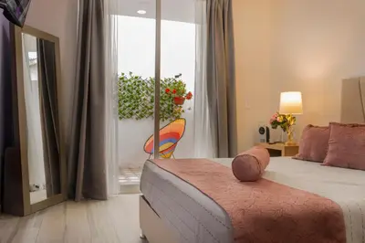 Cama o camas de una habitación en Santuario De Luna, Departamento