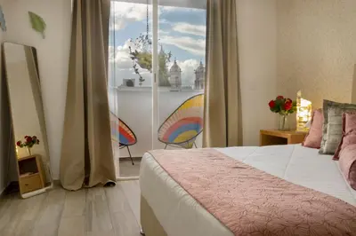 Cama o camas de una habitación en Santuario De Luna, Departamento