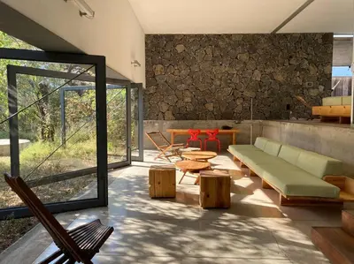 Zona de estar de Casa Meztitla