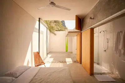 Cama o camas de una habitación en Casa Meztitla