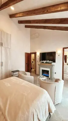 Cama o camas de una habitación en San Gimignano