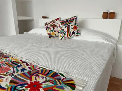 Cama o camas de una habitación en Casa Golondrina