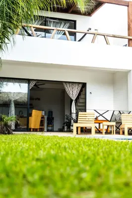 Jardín al aire libre en Casa Teotl Puerto Escondido